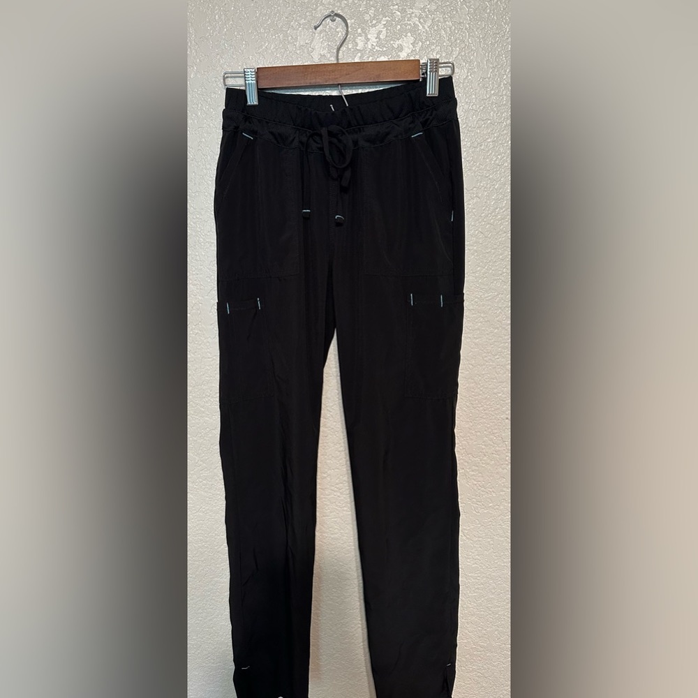 XS Black Scrub Pants with Pockets
